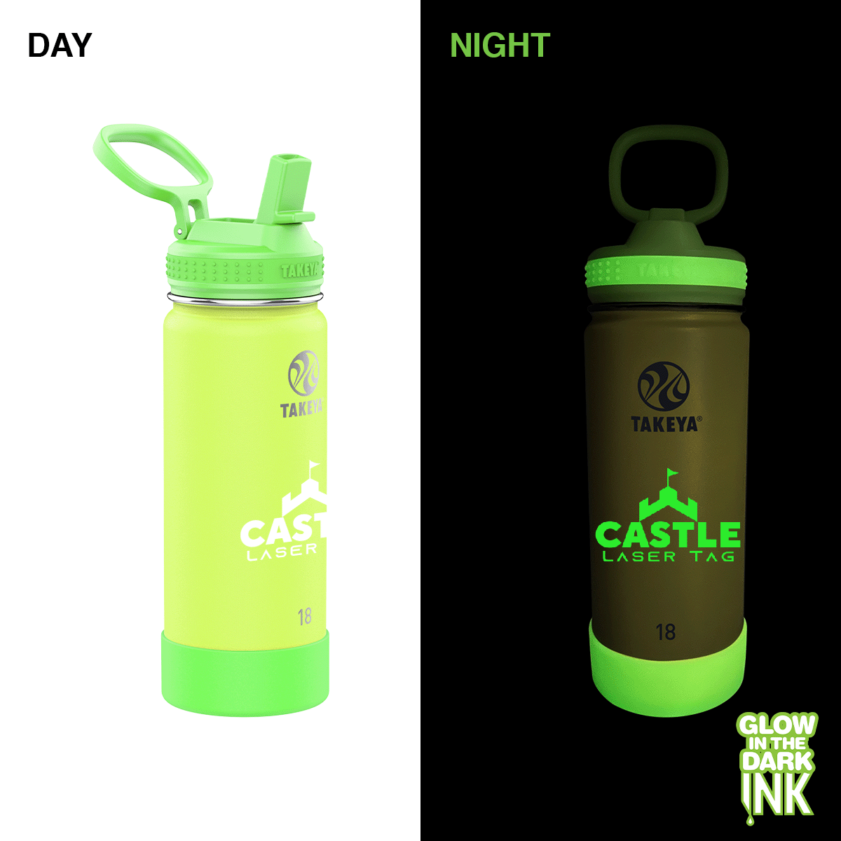 Takeya® 18 oz. Actives Glow in the Dark Bottle 6