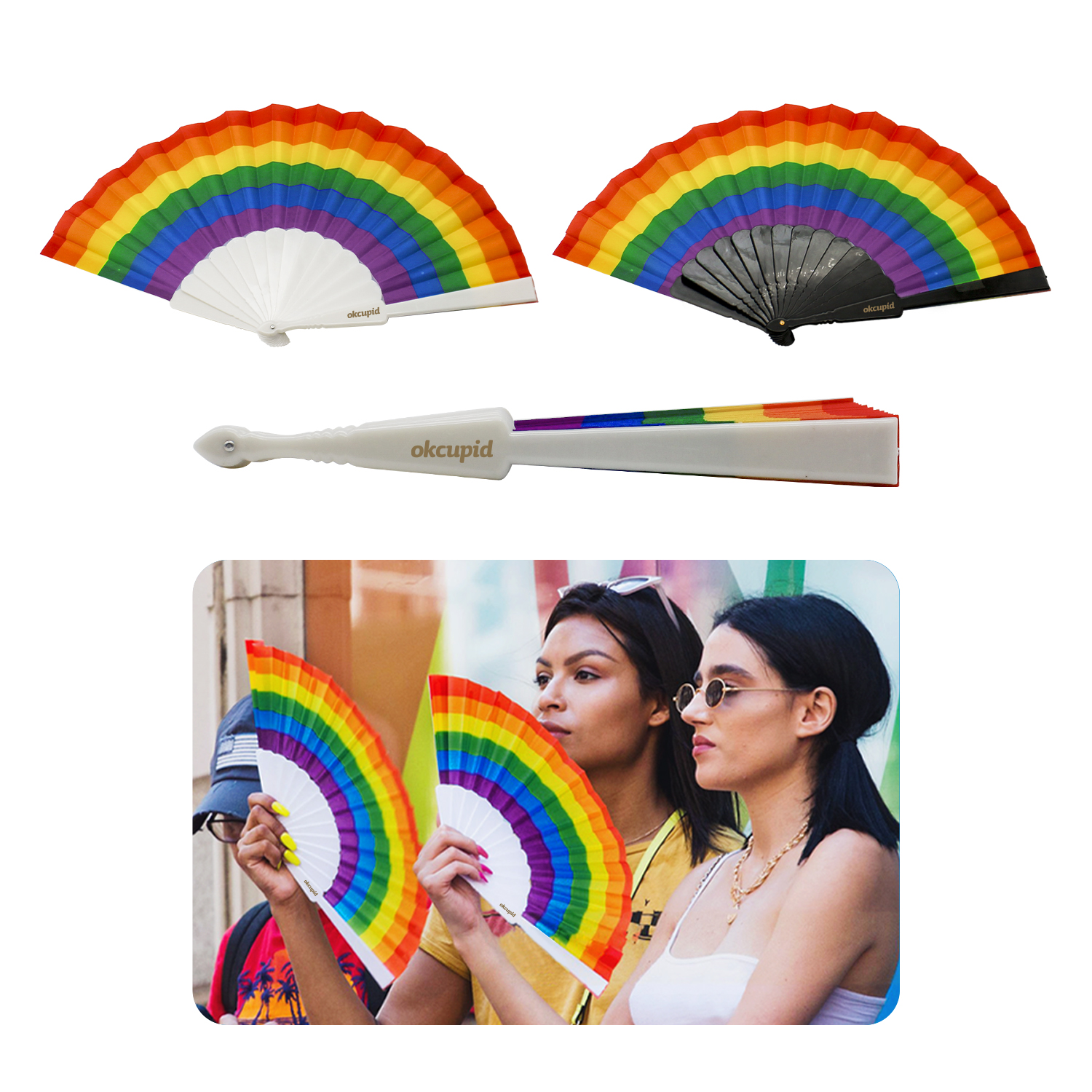Rainbow Accordion Fan 4