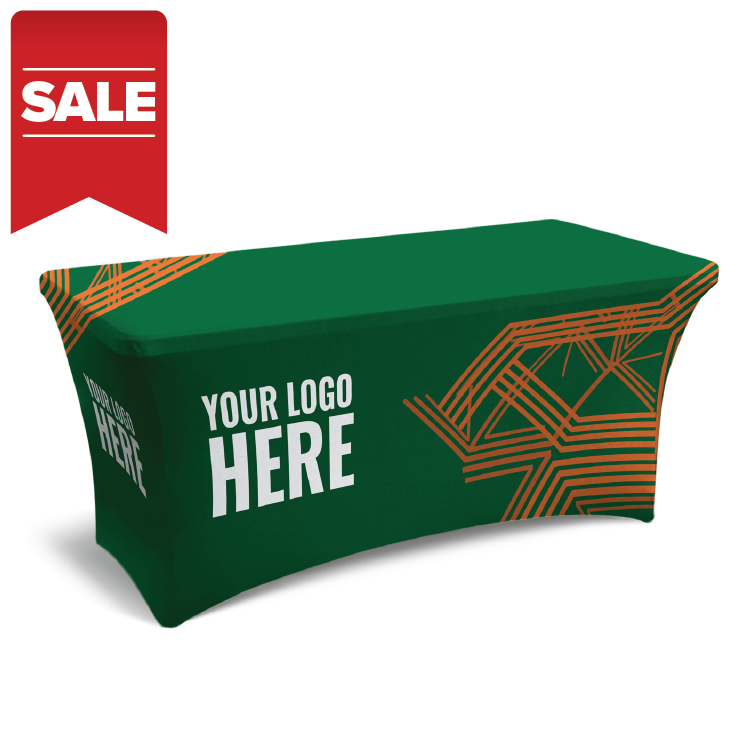 SPECIAL SALE - Printed Stretch Tablecloth- 4' / 6' / 8' 2