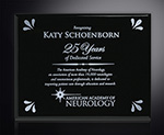 Aberdeen Black Laser Plaque 5
