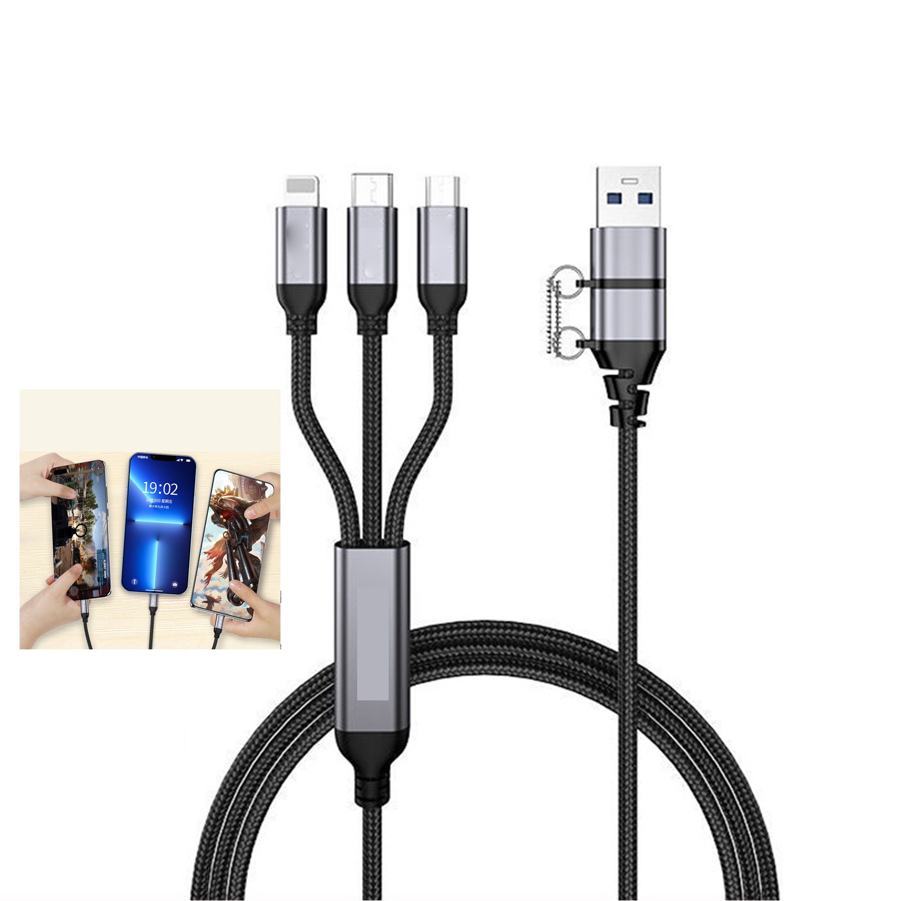 Fast Charger USB Type C to / Cable 3