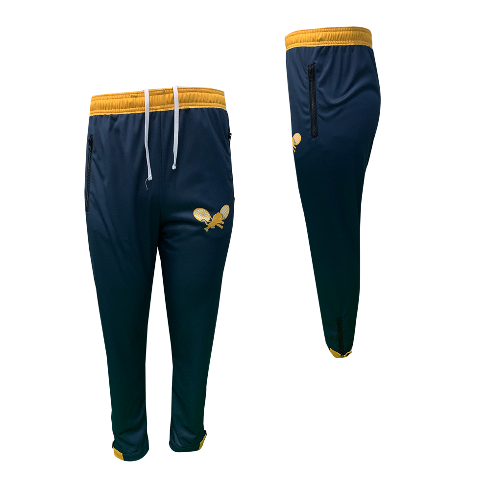 Women's Smooth Polyester Zipper Pants with Fleece Backing 1
