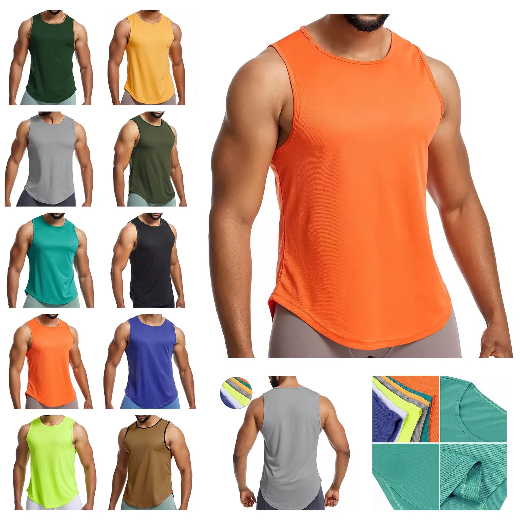 Men's Mesh Breathable Sleeveless Vest 1