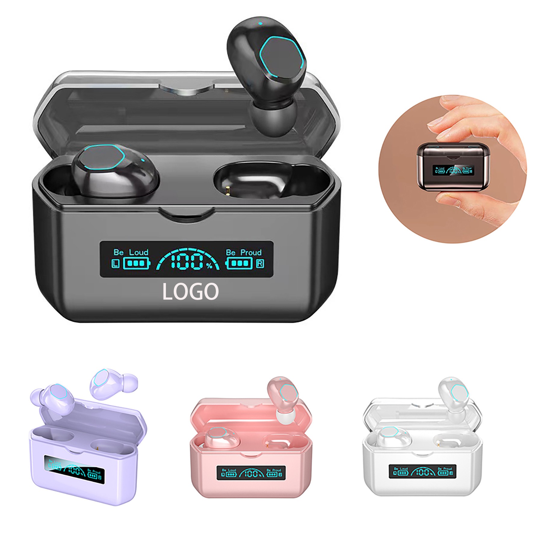 1200 MAH Wireless Earbud Power Bank 1
