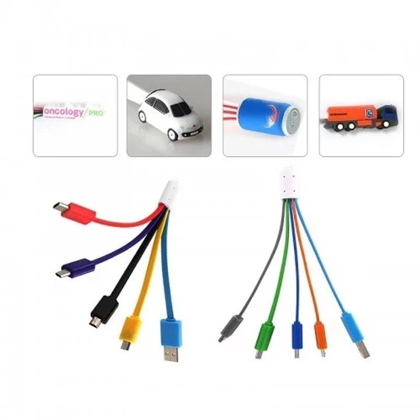 Custom Moulded 3-N-1 Charge Cable 3