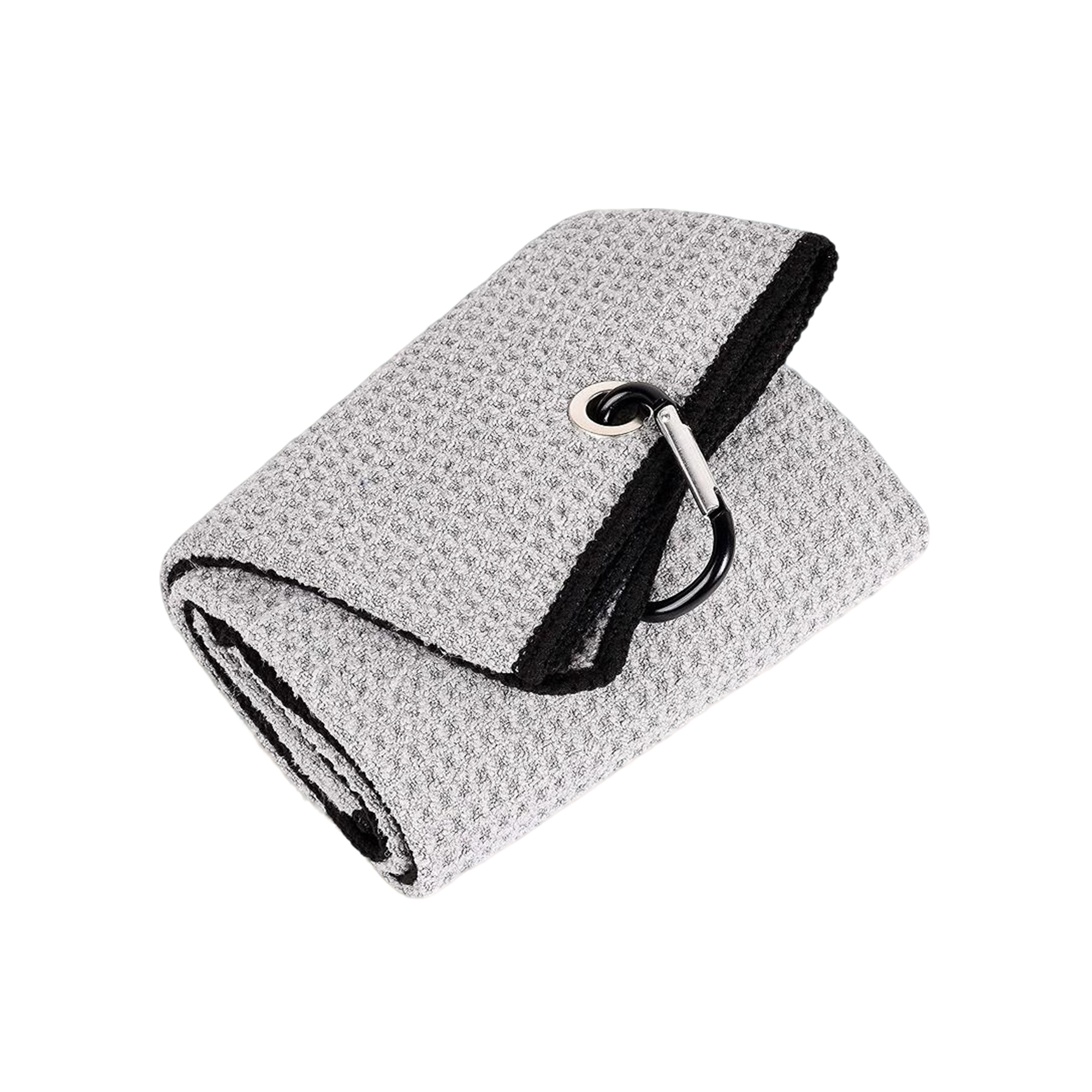 Waffle Microfiber Golf Towel With Carabiner 12 x 12 7