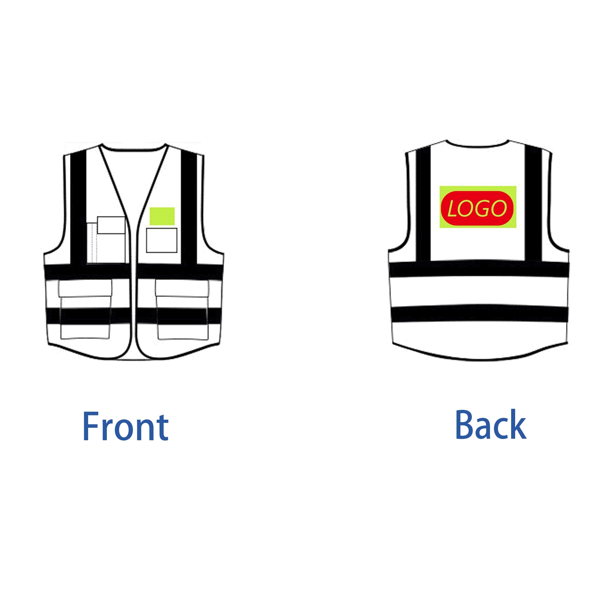 Reflective Yellow Safety Vest 4