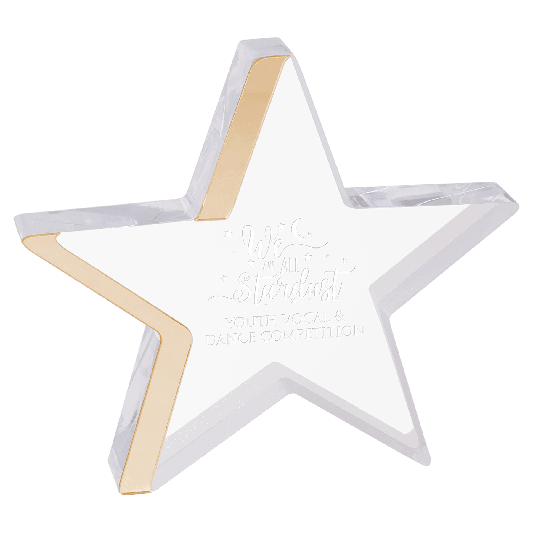 Star Acrylic With Color Edge 3
