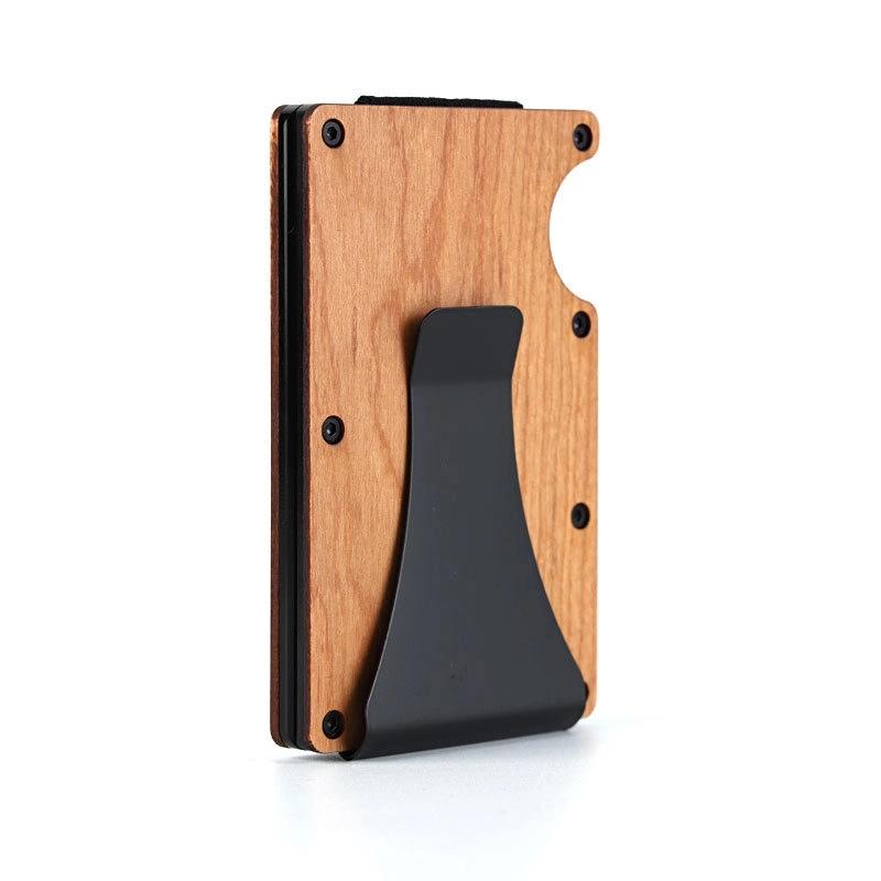 Wooden Rfid Blocking Anti Theft Card Holder Wallet 6