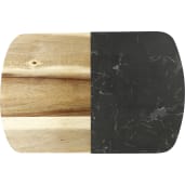 Black Marble Cheese Board Set with Knives 28