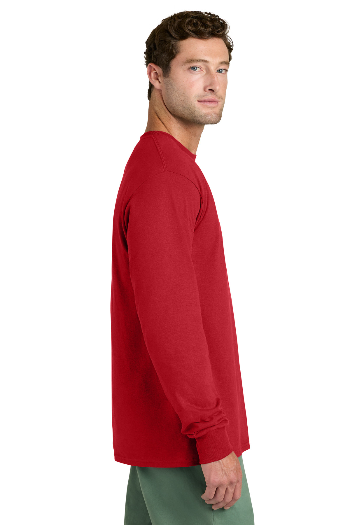 Port & Co Long Sleeve Core Cotton Tee. PC54LS 301