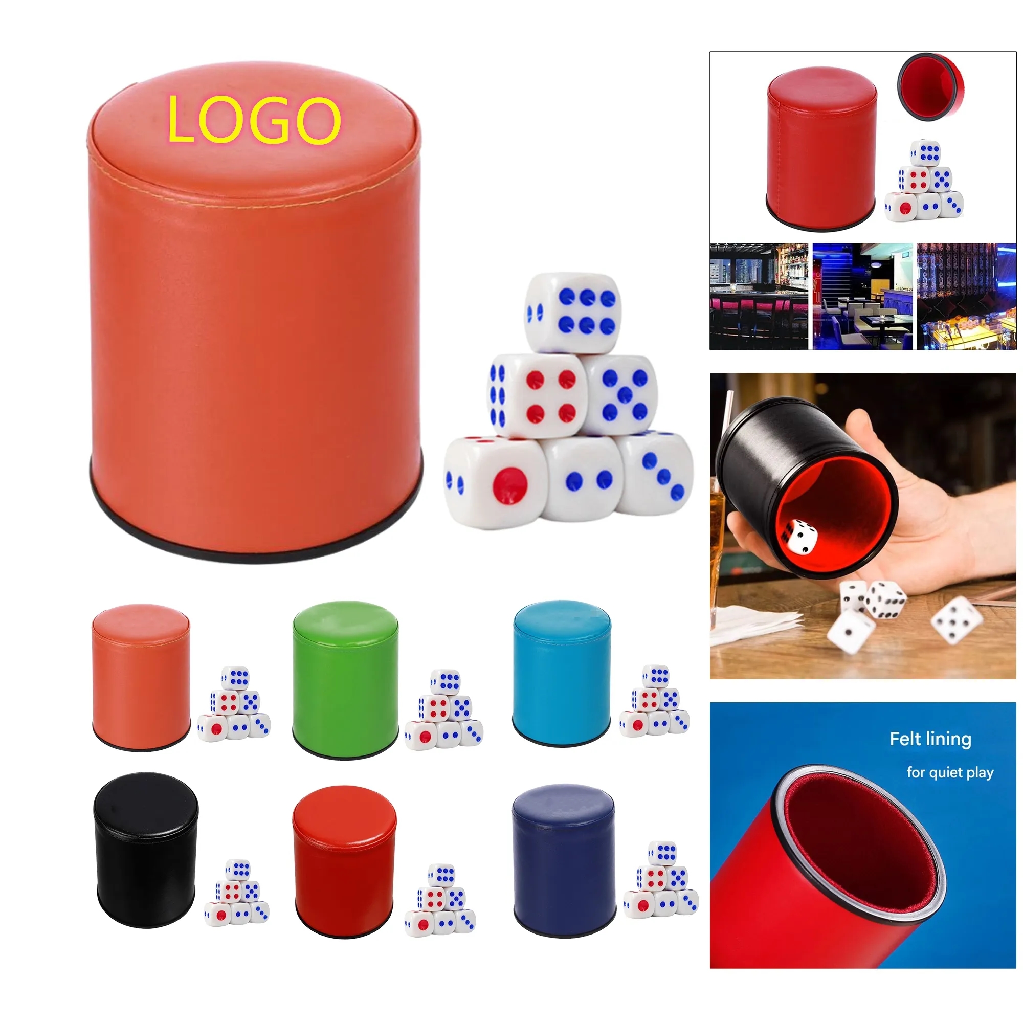 Handcrafted Dice Cocktail Shaker Set 2