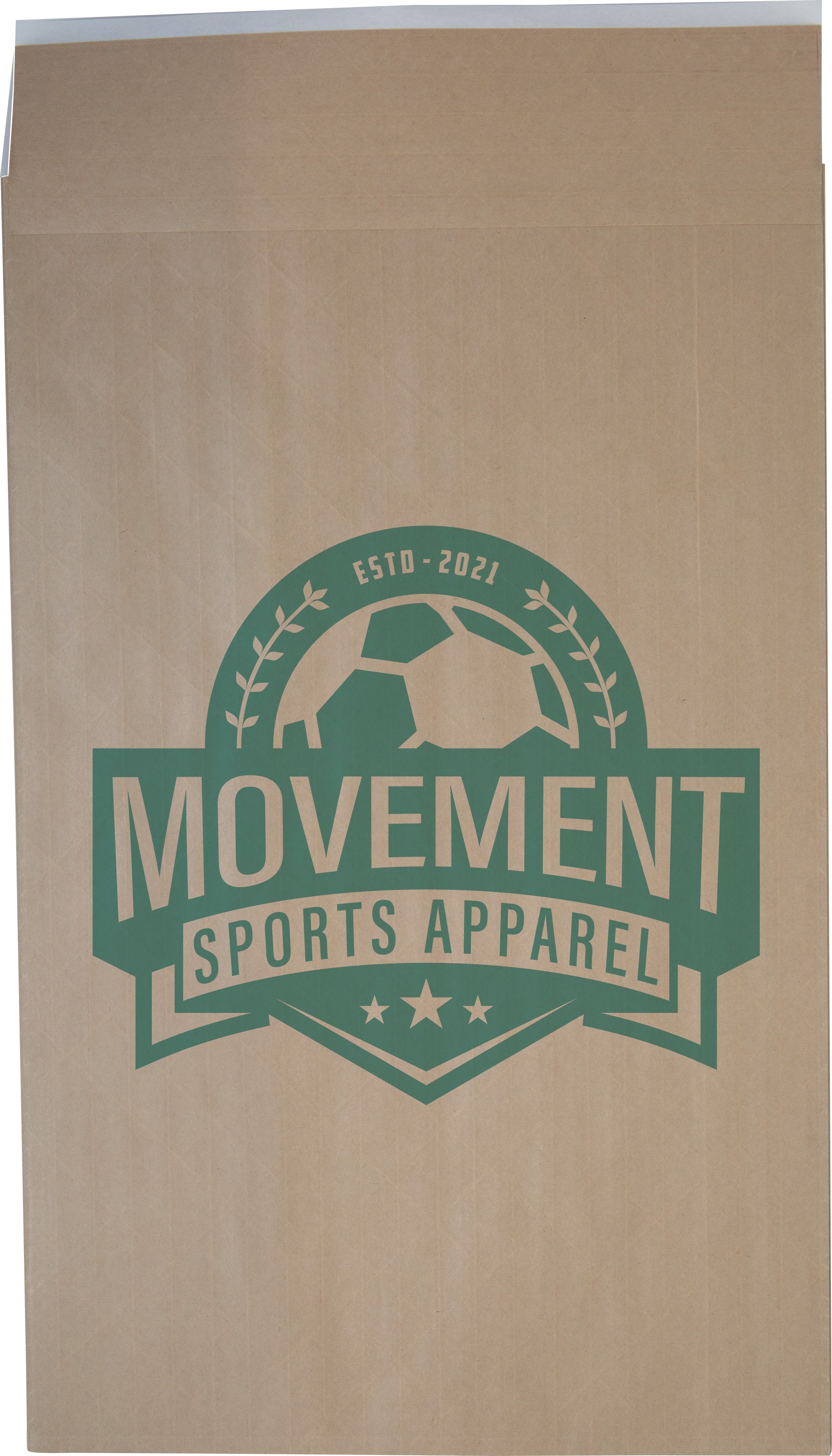 One Color Dura-Bag Expandable Natural Paper Mailer (12.5" W x 20" H x 4" D)