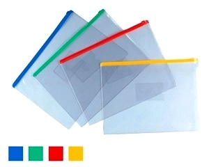 Clear Soft Vinly PVC zip file bags 2