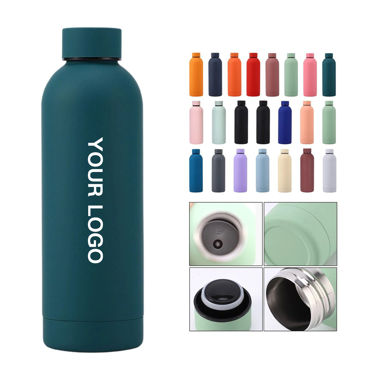 Portable Stainless Steel Bottle with Handle 16oz 18