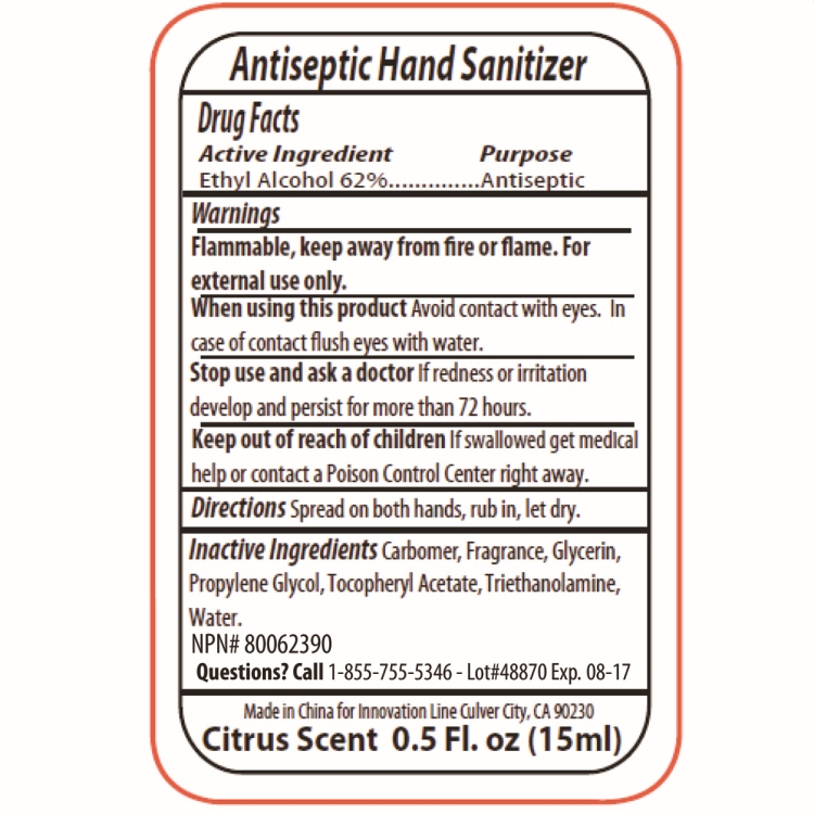 0.5 oz Compact Hand Sanitizer Antibacterial Gel in Flip-Top Squeeze Bottle (PhotoImage 4 Color) 2