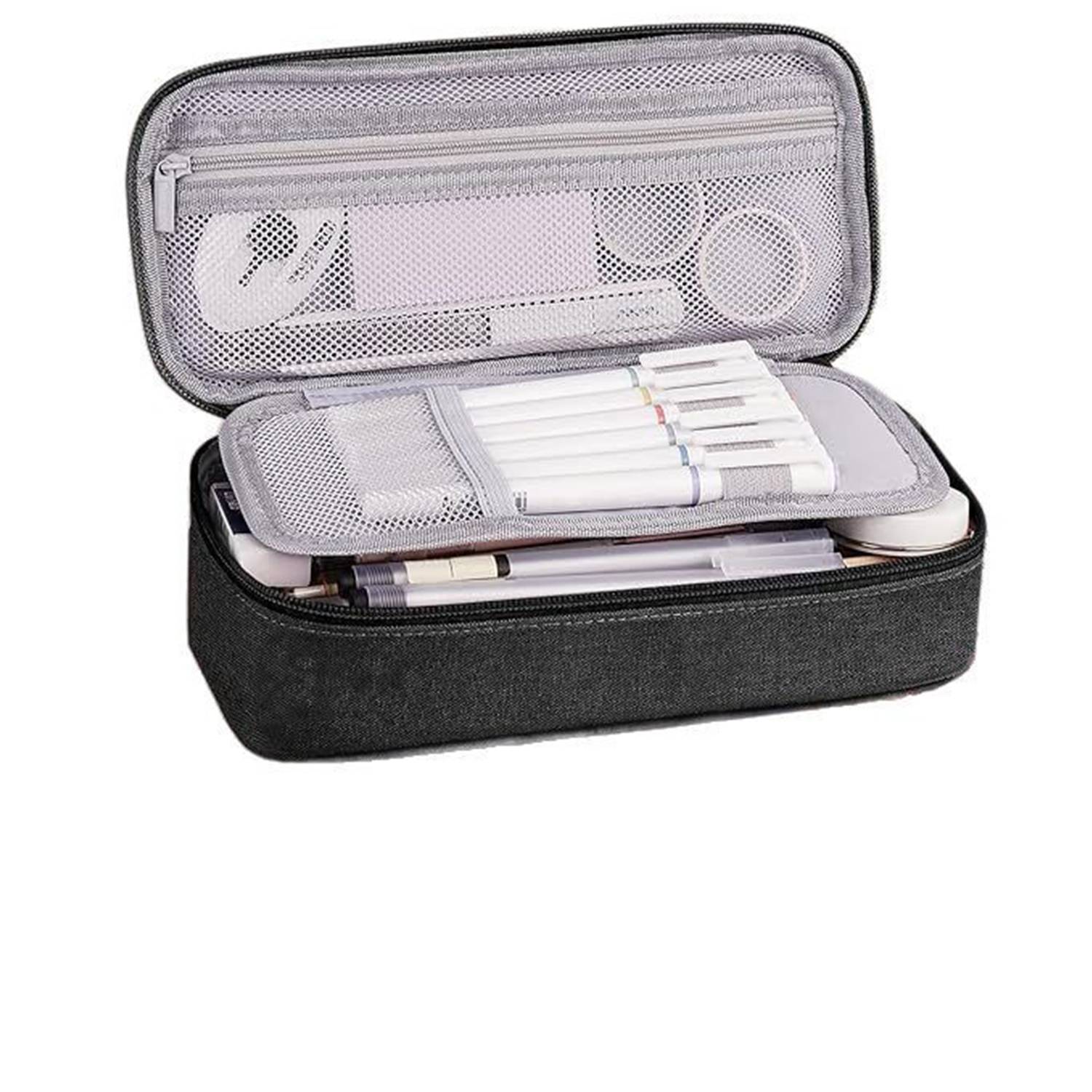 Canvas Pencil Case - Aesthetic Design & Large Capacity 8