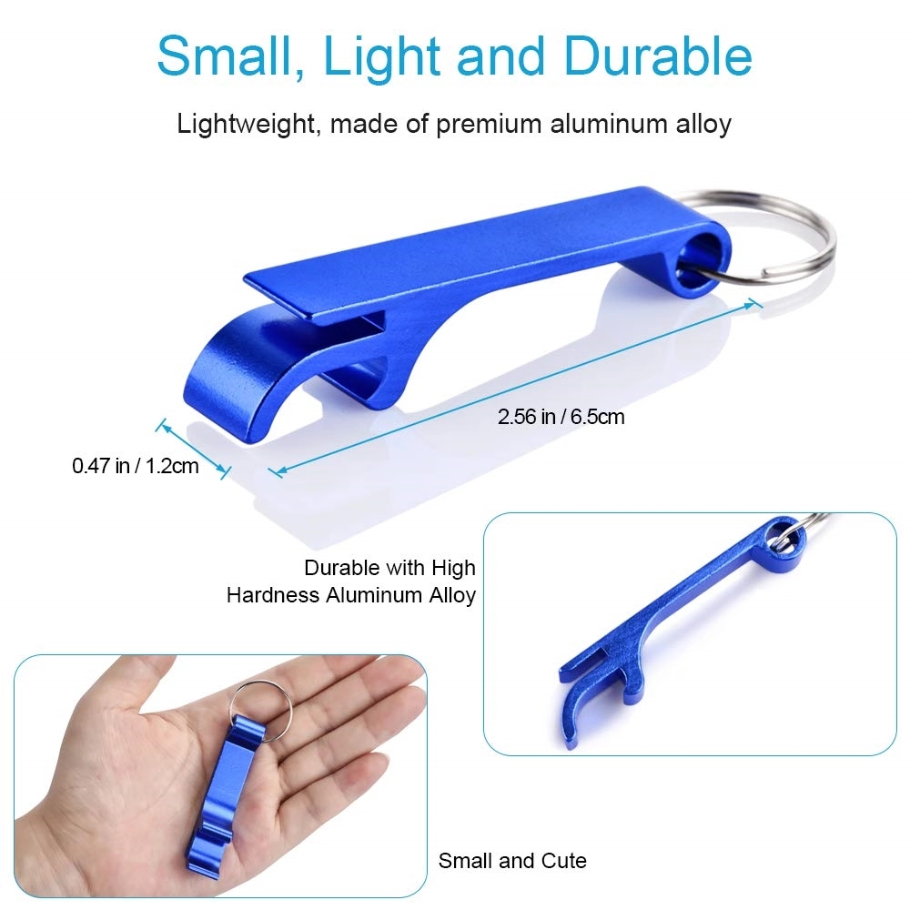 Aluminum Bottle/Can Opener Key Ring 2