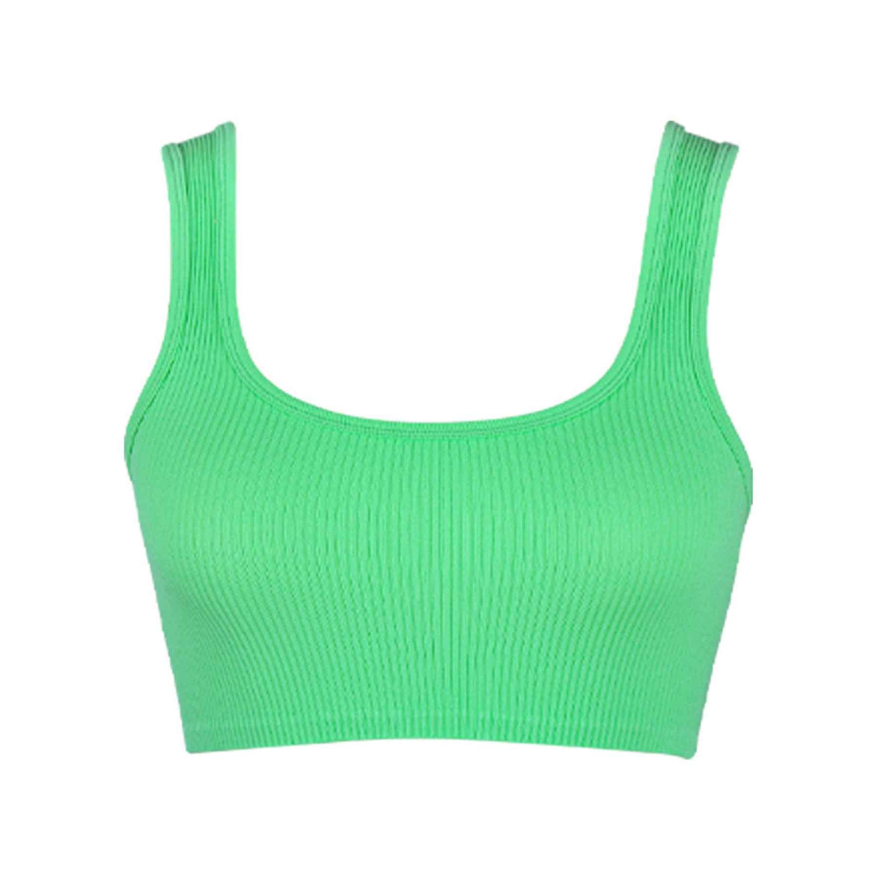 Womens Ribbed Longline Sports Bra 7