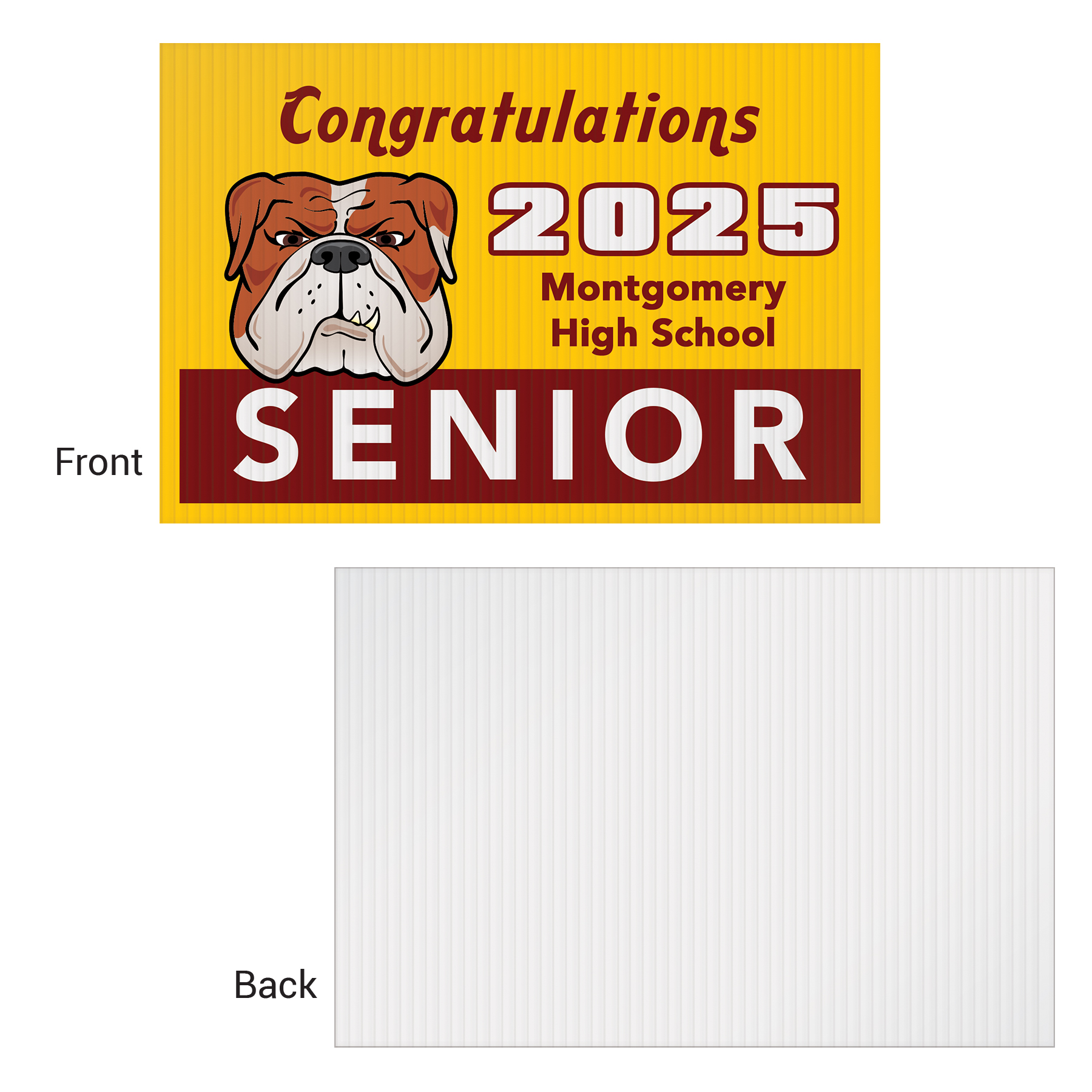 Small Corrugated Yard Sign - Full Color - 1 Side 3