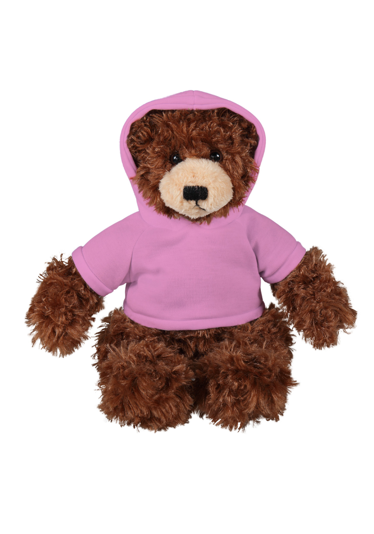 soft plush  Chocolate Brandon Bear with hoodie 6