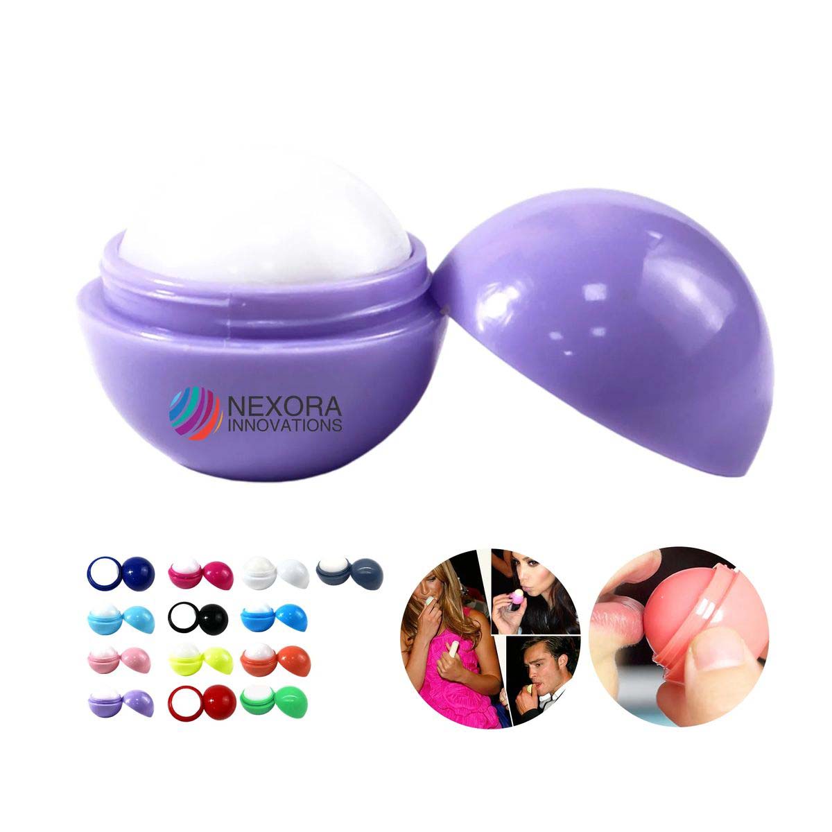 Lip Balm Sphere Moisturizer Twist Open Design 4