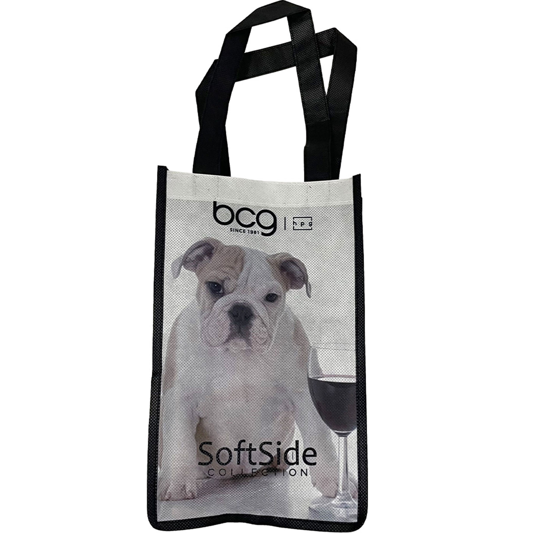 Laminated 2 Bottle Wine Tote 1