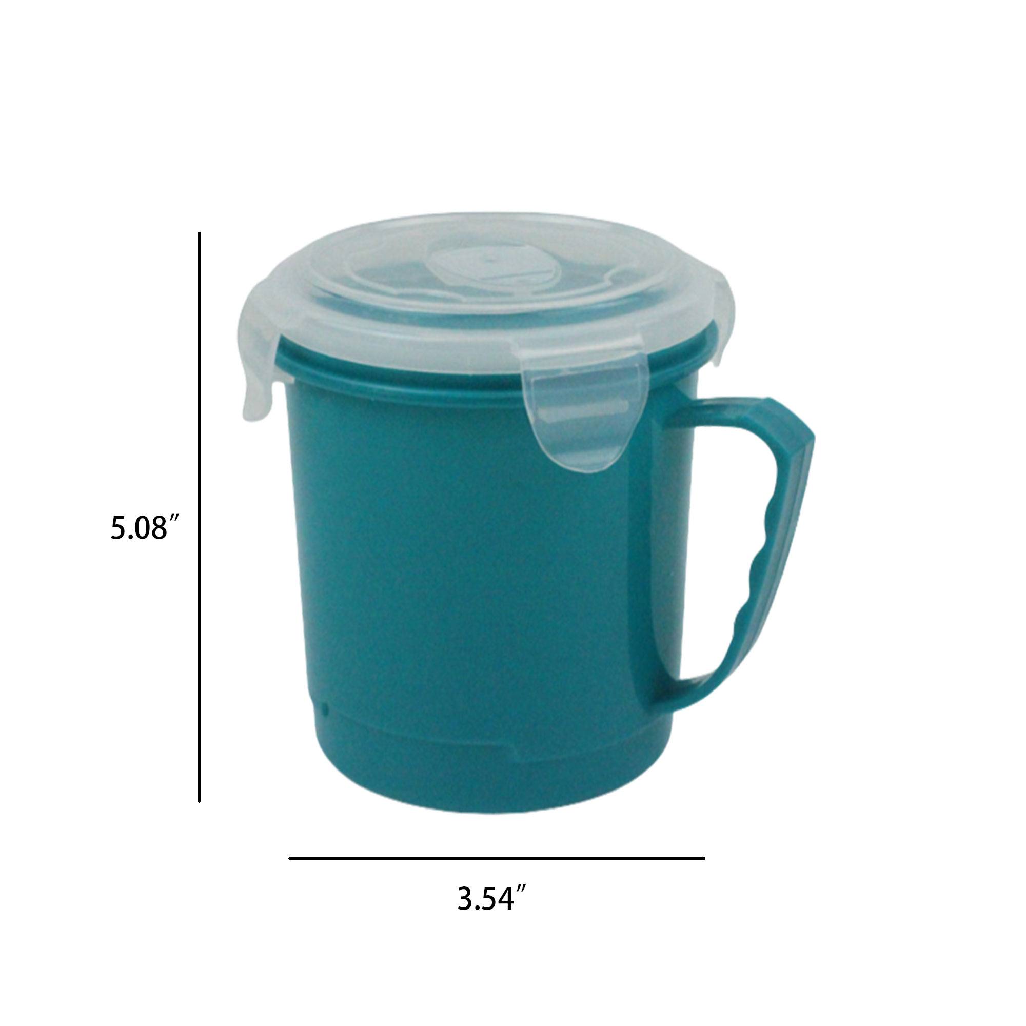 22oz Plastic Microwaveable Soup Mug 3