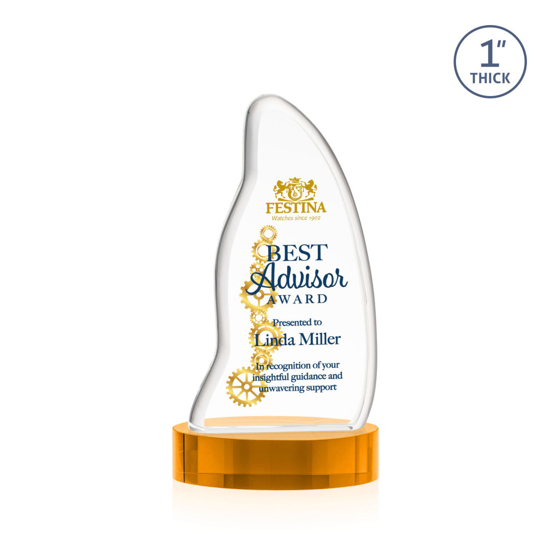 Beauford VividPrint™ Award on Base - Amber 10