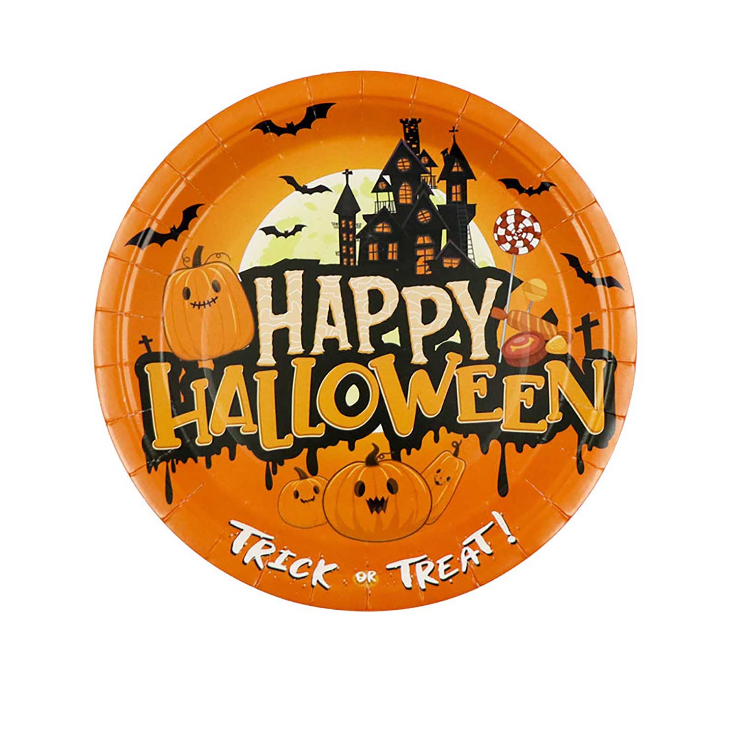 7 In Halloween disposable Paper Plate 4