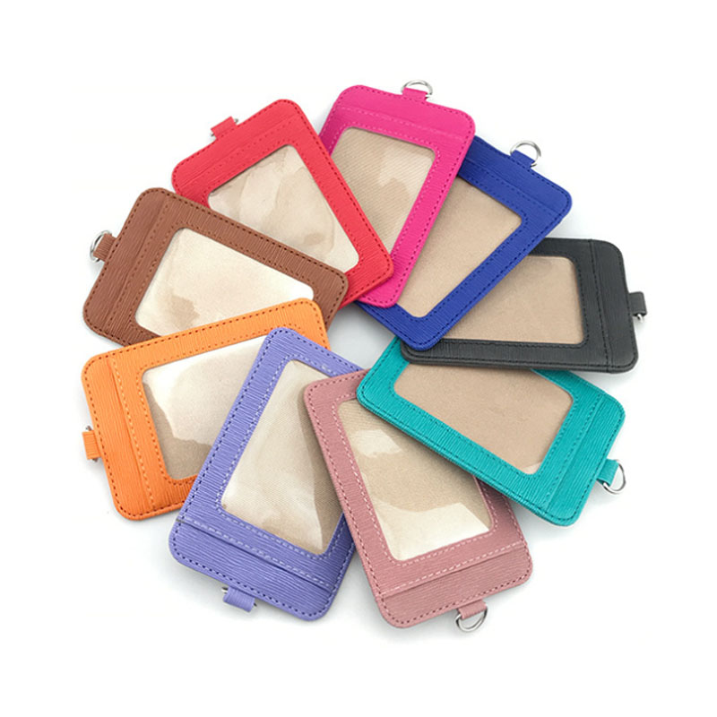 Leather Double Size Badge Holder 2