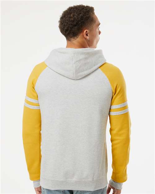 Unisex Nublend® Varsity Colorblocked Raglan Hooded Sweatshirt - 97CR 34