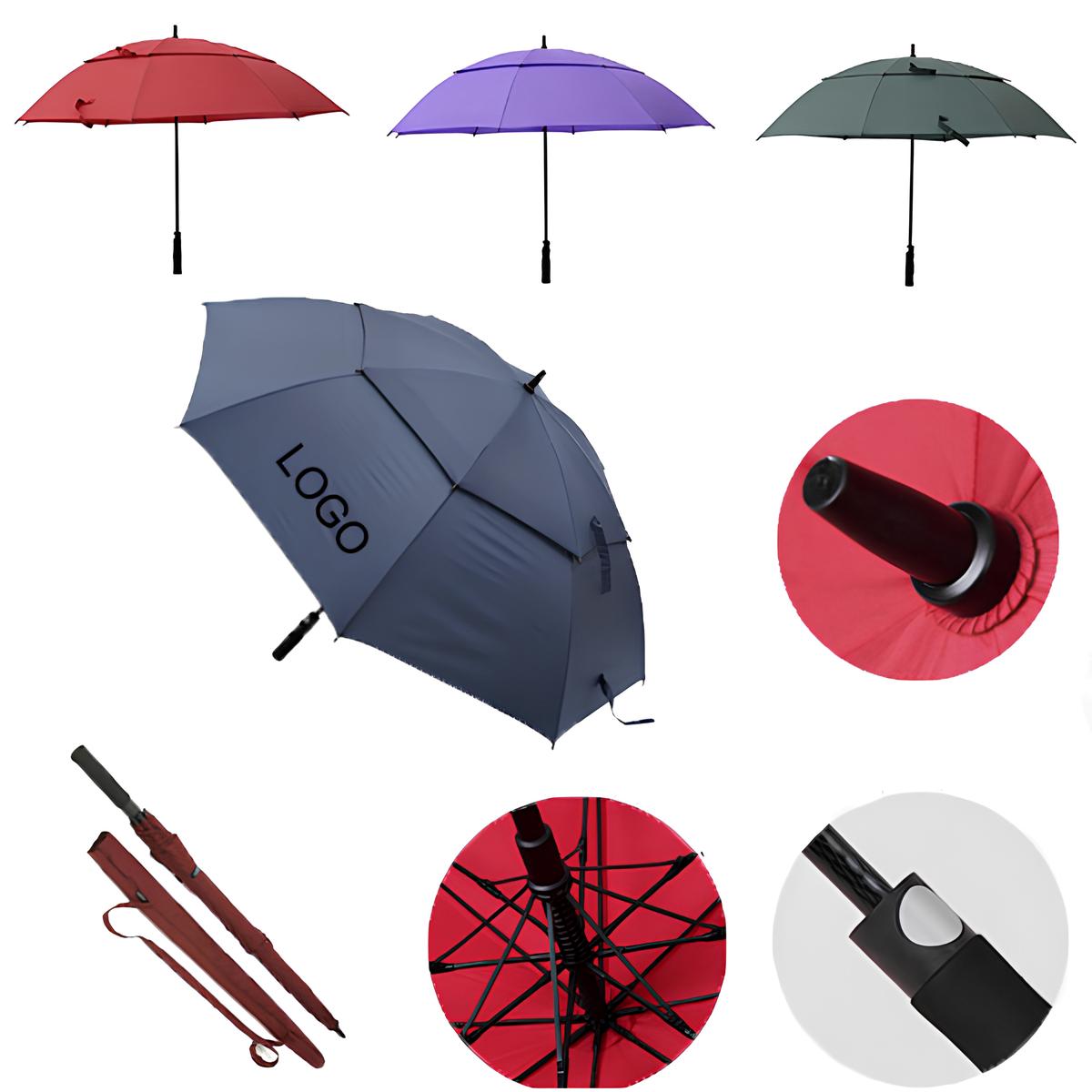 Wind-Vented Automatic Golf Umbrella (60" Arc) 1