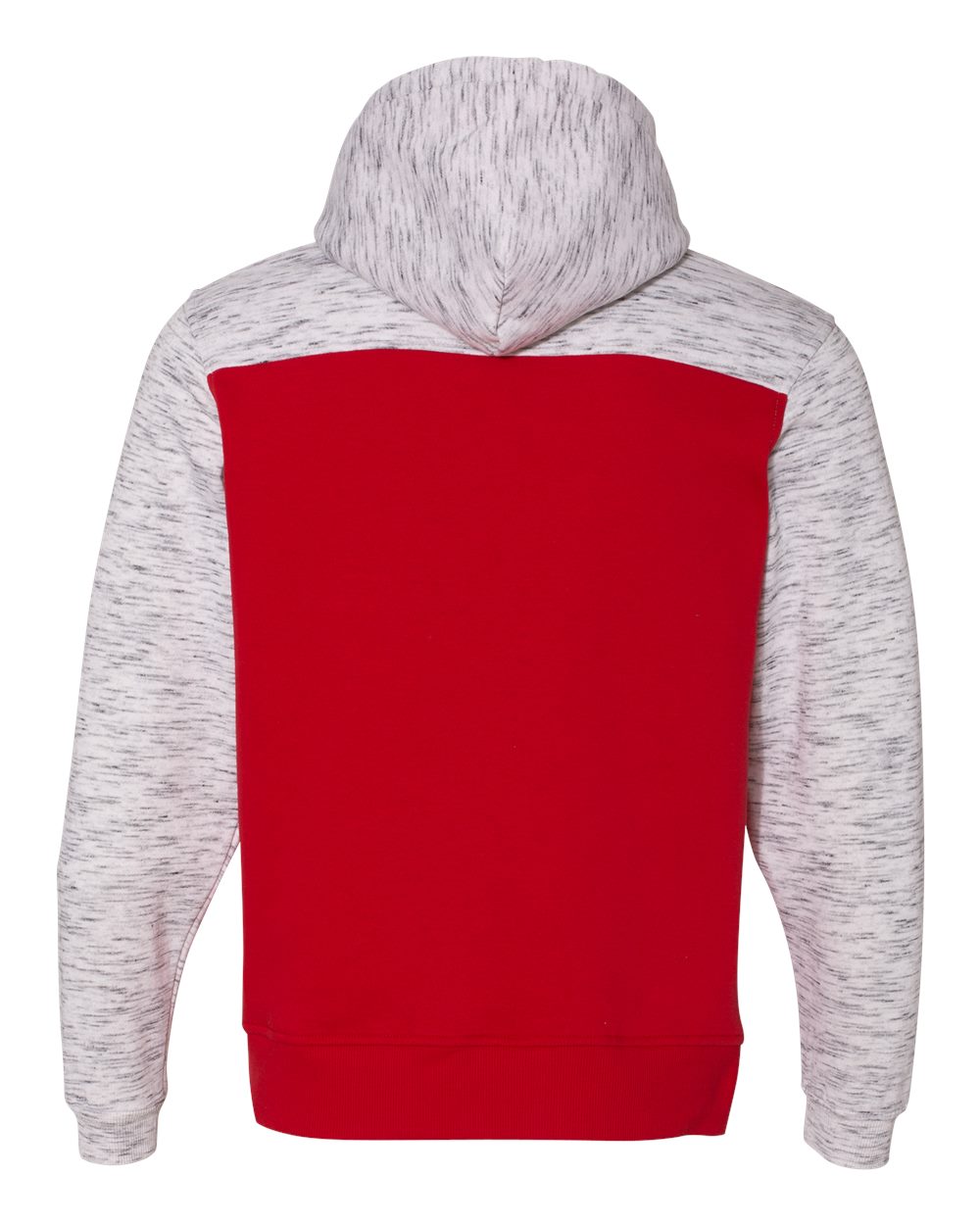 Men's Mélange Fleece Colorblocked Hooded Sweatshirt - 8676, custom hoodie or sweatshirt with logo imprint 14