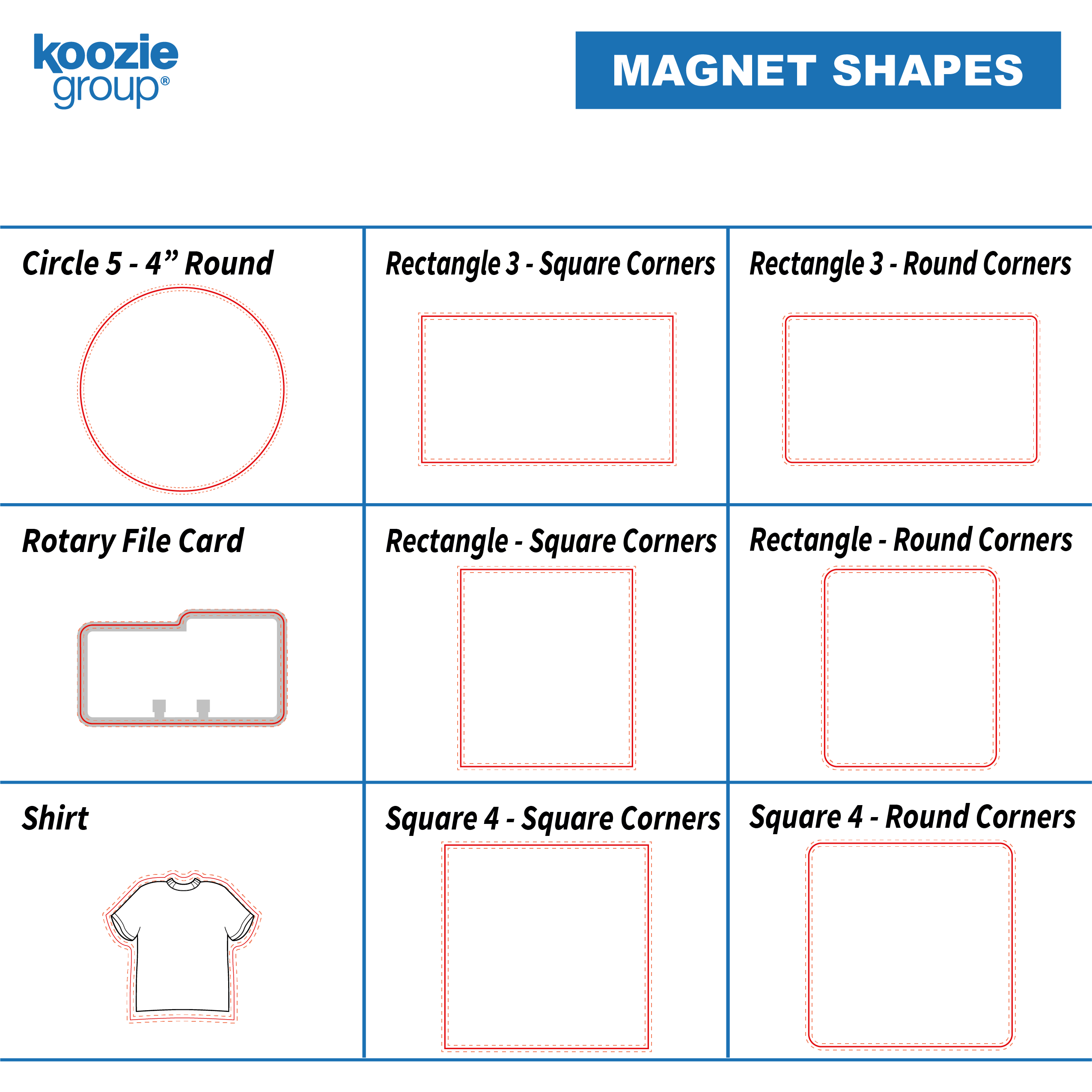Good Value™ 20 Mil Large Stock Shape Magnet 4