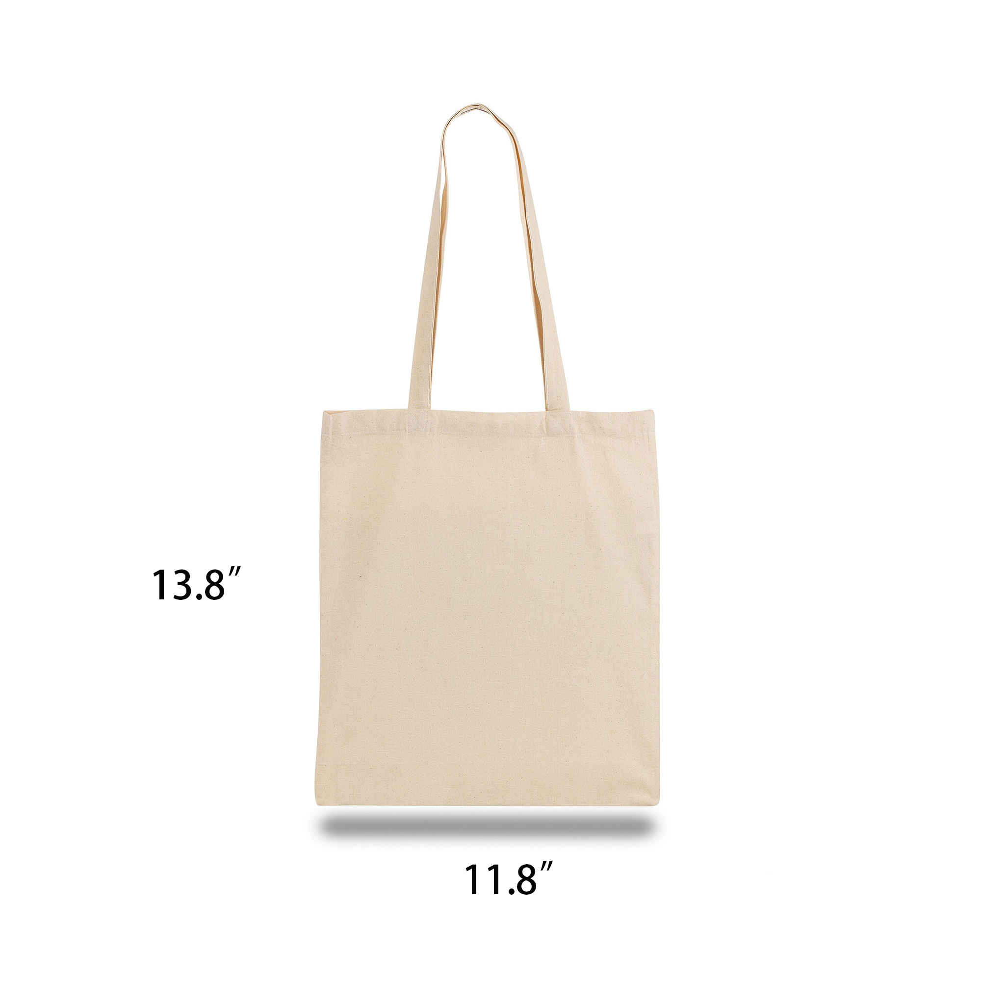 Customizable Handheld Canvas Bag 10pcs, custom tote bag with logo imprint 3