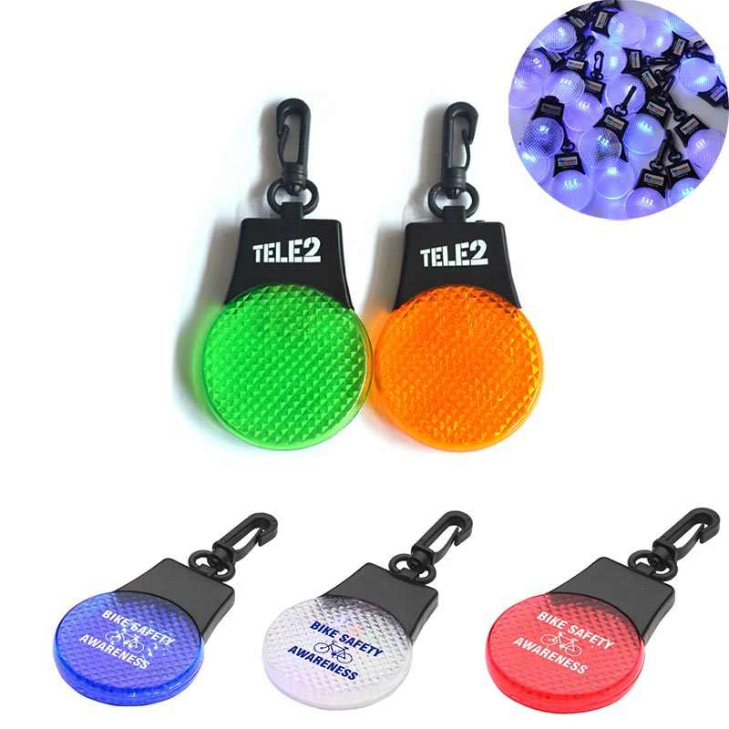 Cycling Safety Warning Led Reflector Keychain Light 1