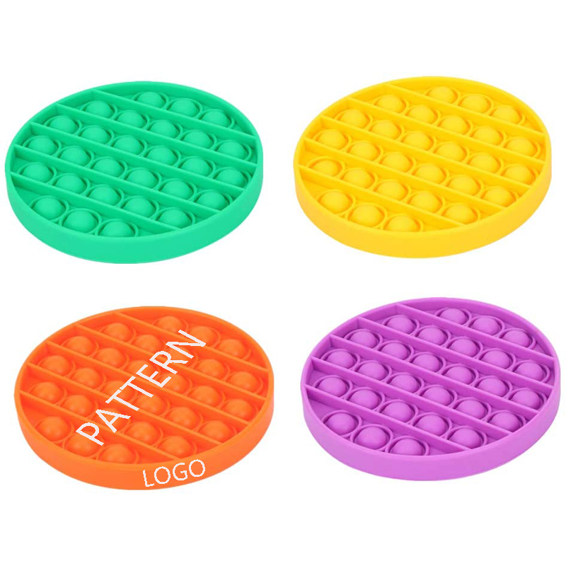 Round Bubble Push Popper Anxiety Relief Autism Toy 8