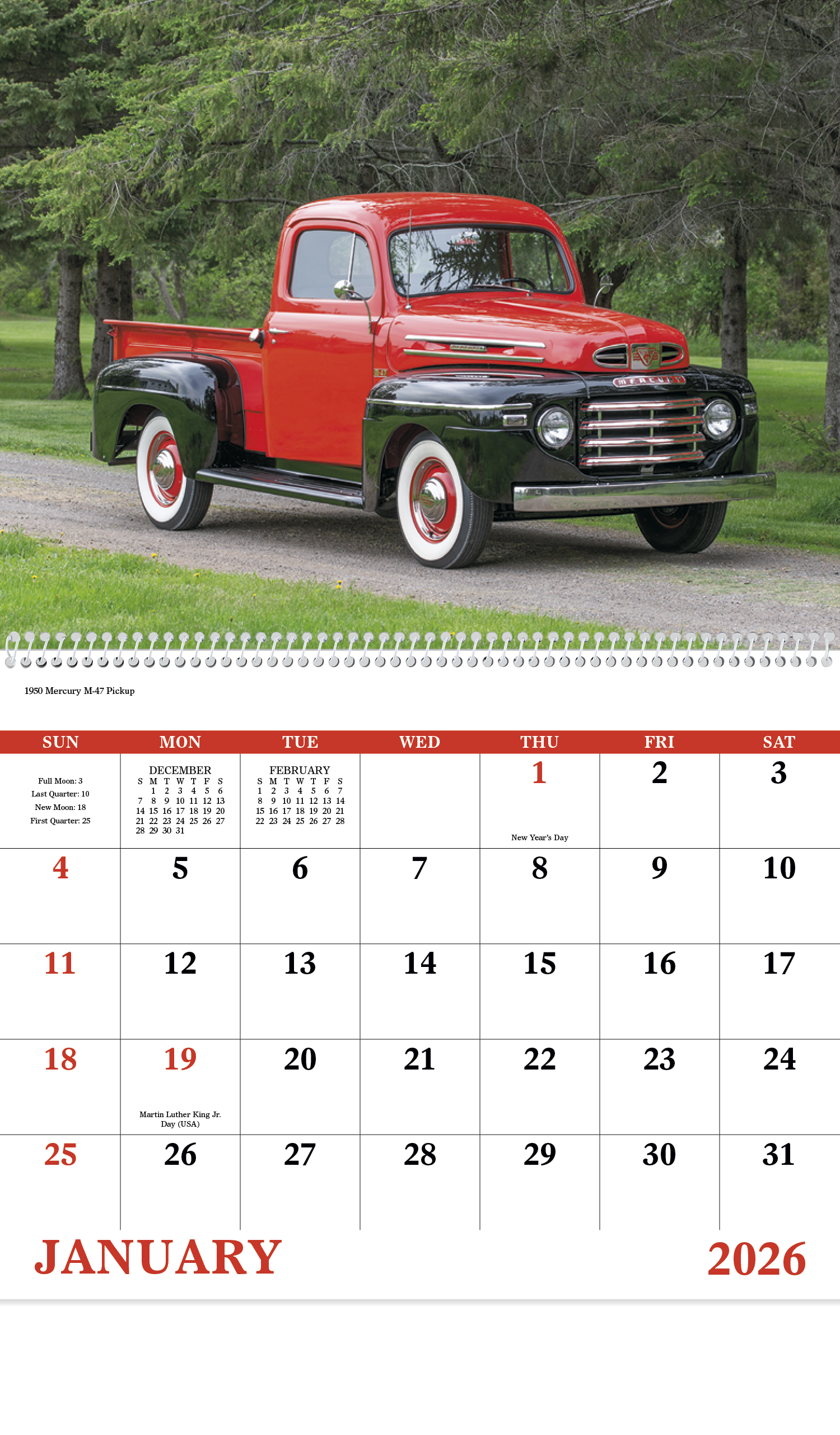 Good Value™ Treasured Trucks - Spiral Calendar 3