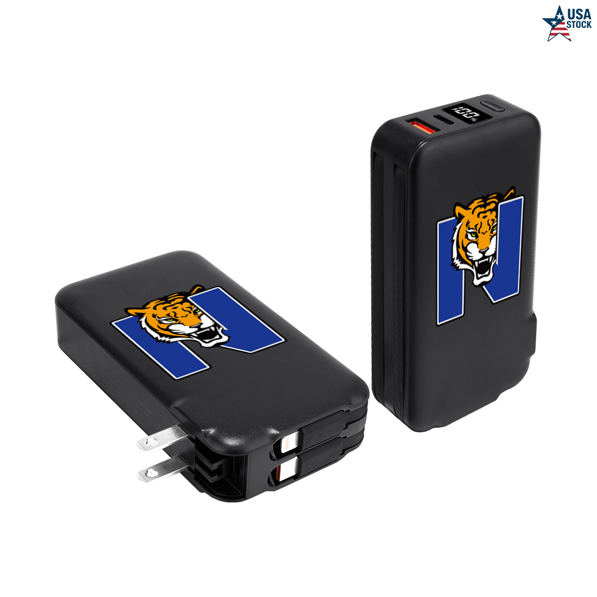 20W Corded Power Bank with Built-In AC Adapter (10,000mAh) 2