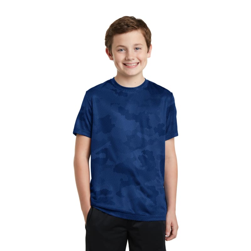 Sport-Tek Youth CamoHex Tee. 22