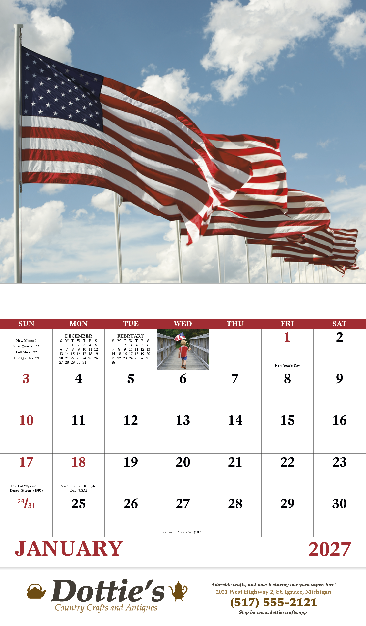 Good Value™ Celebrate America - Stapled Calendar 37