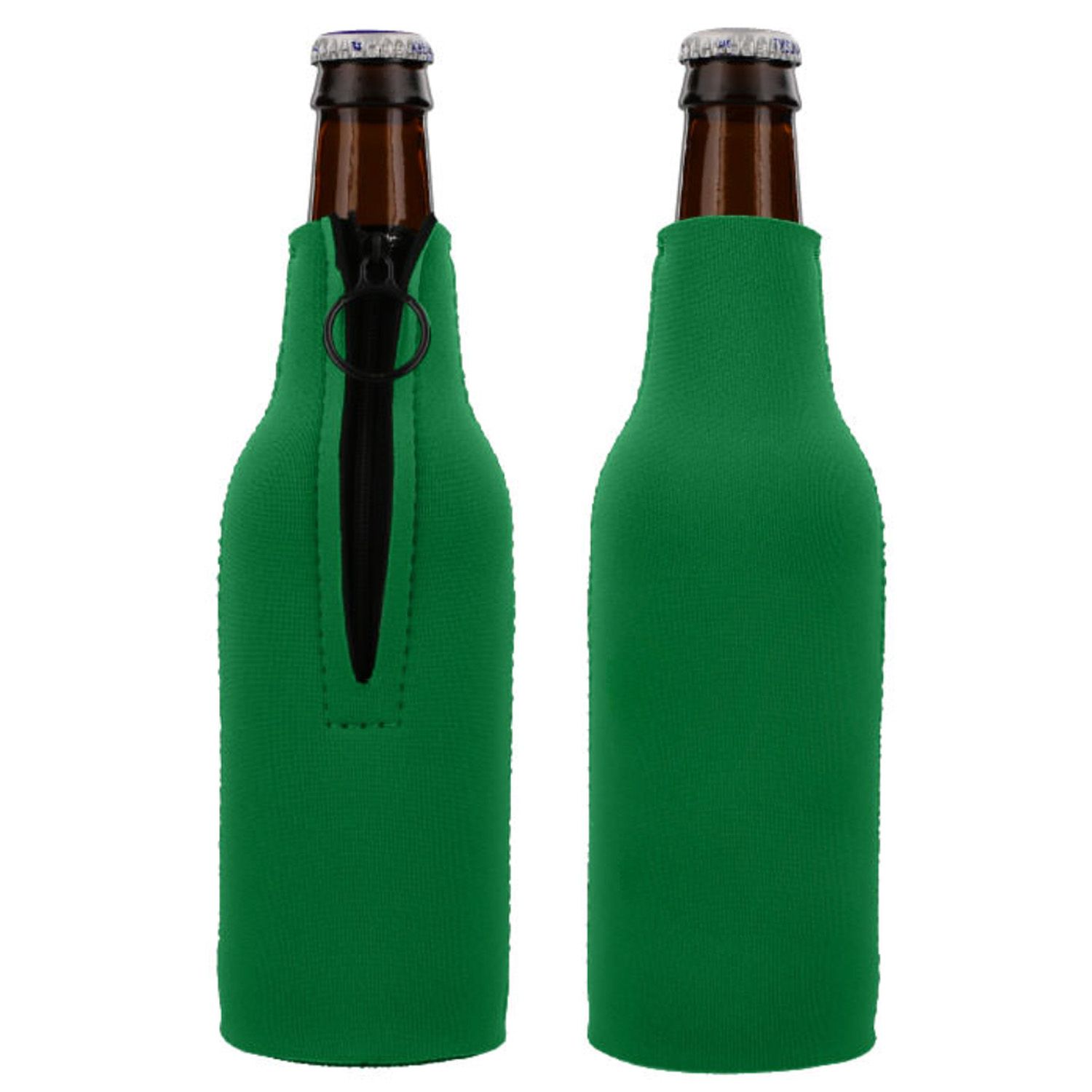 Neoprene 12 OZ. Bottle Cooler w/Zipper, custom koozie with logo imprint 7