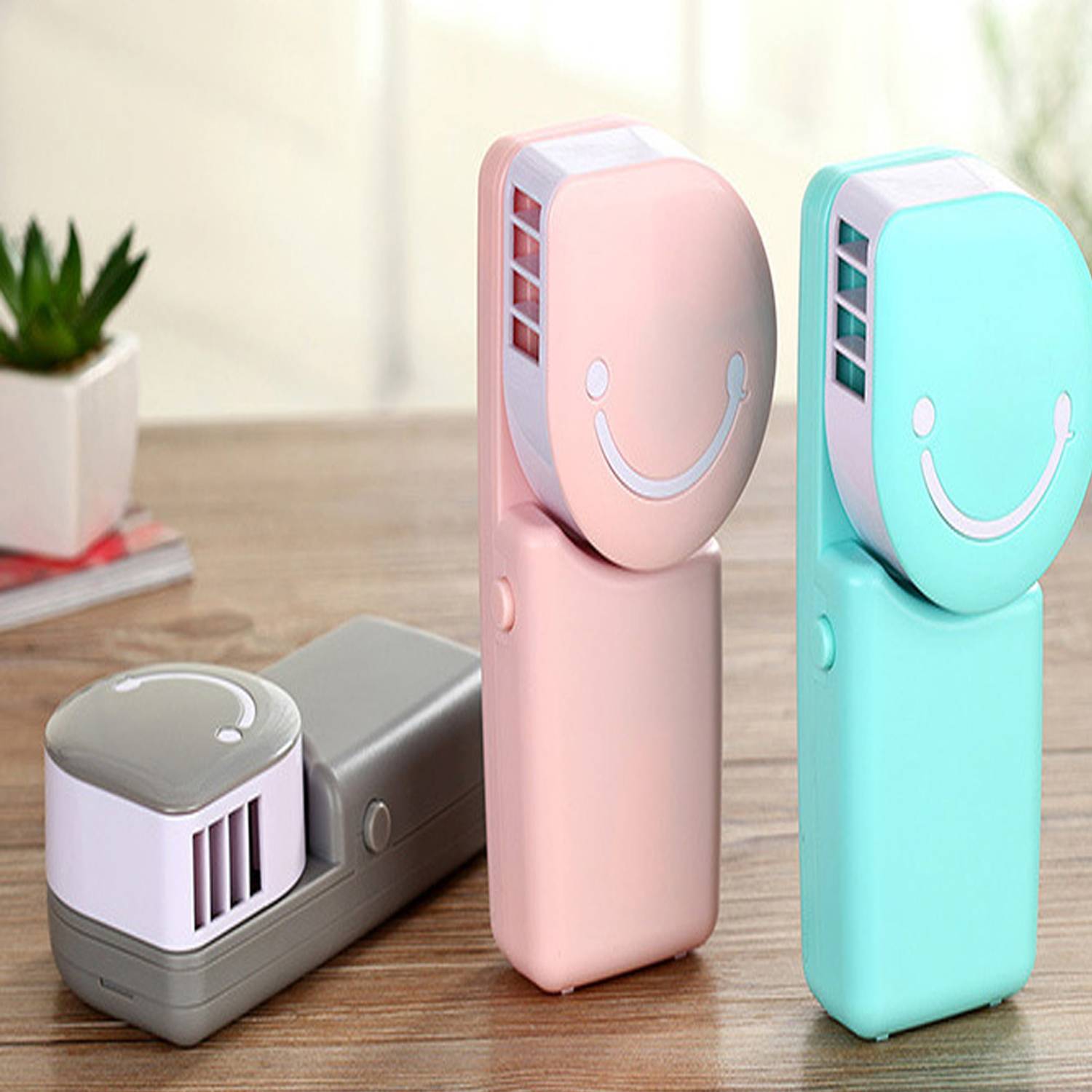 USB charging portable handheld leafless fan 6