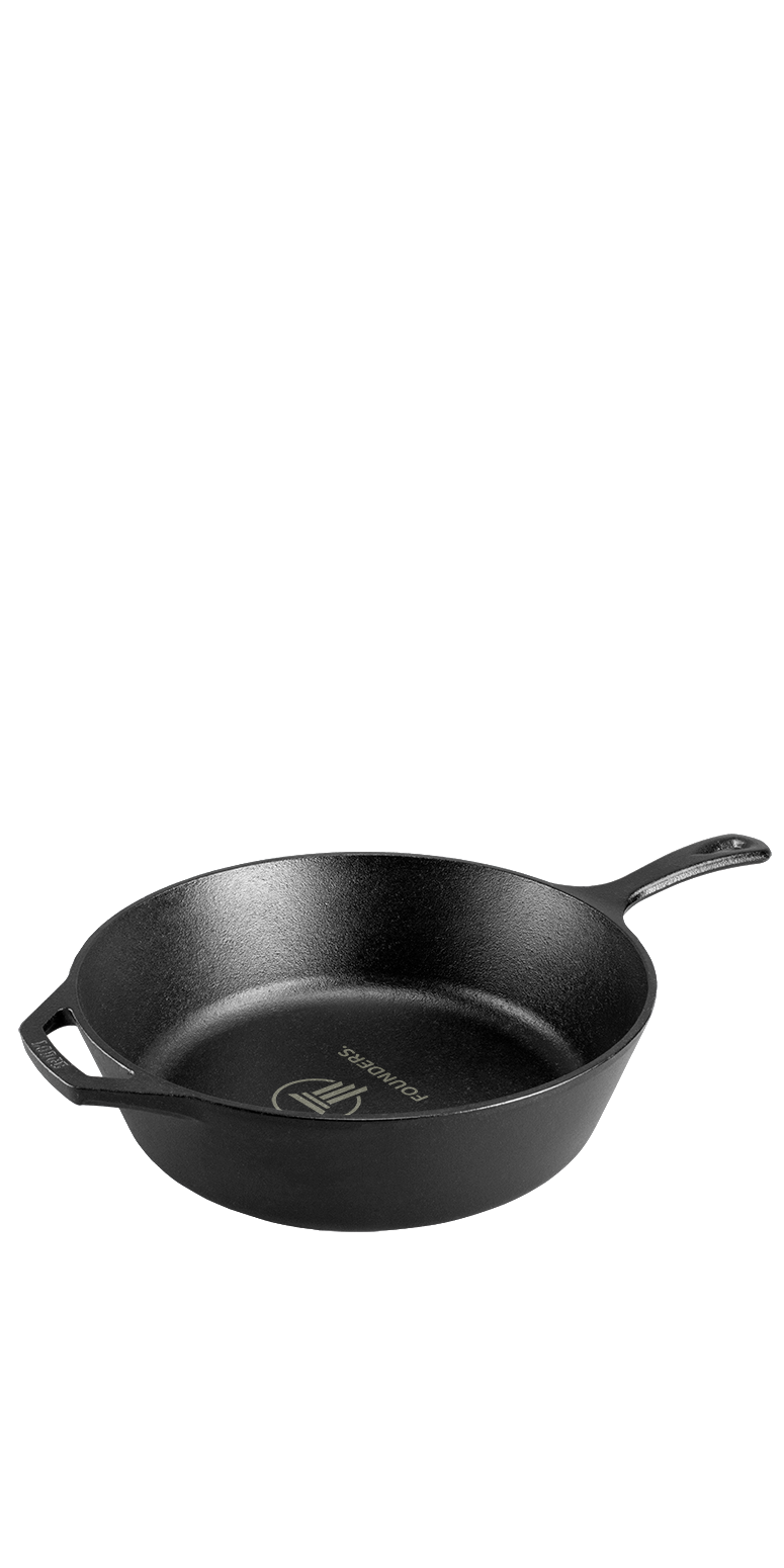 Lodge® 12” / 5 Qt Cast Iron Deep Skillet 9