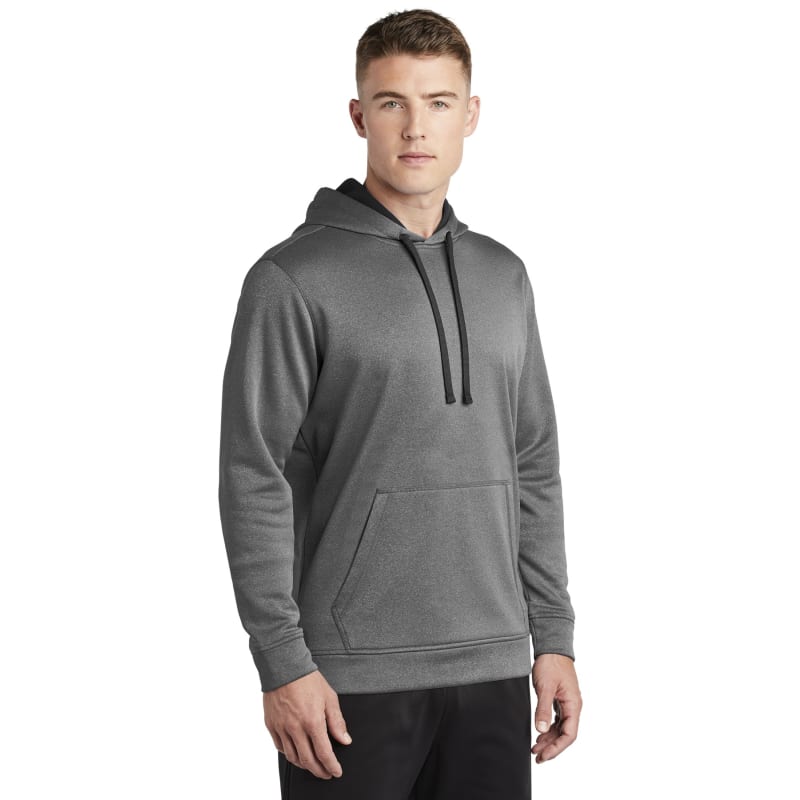 Sport-Tek PosiCharge Sport-Wick Heather Fleece Hooded Pullover. 27