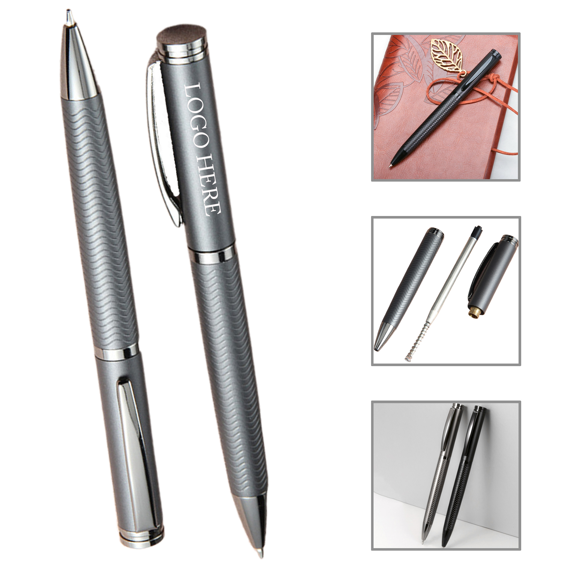 MOQ10 Elegant Retractable Executive Ballpoint Pen 4
