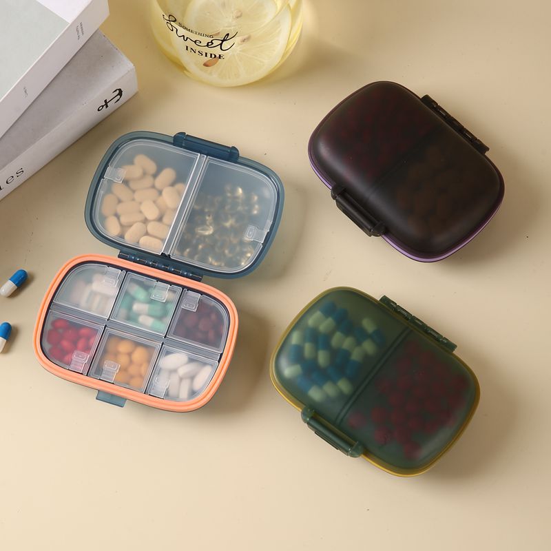 8 Compartments Portable Daily Pill Organizer 7