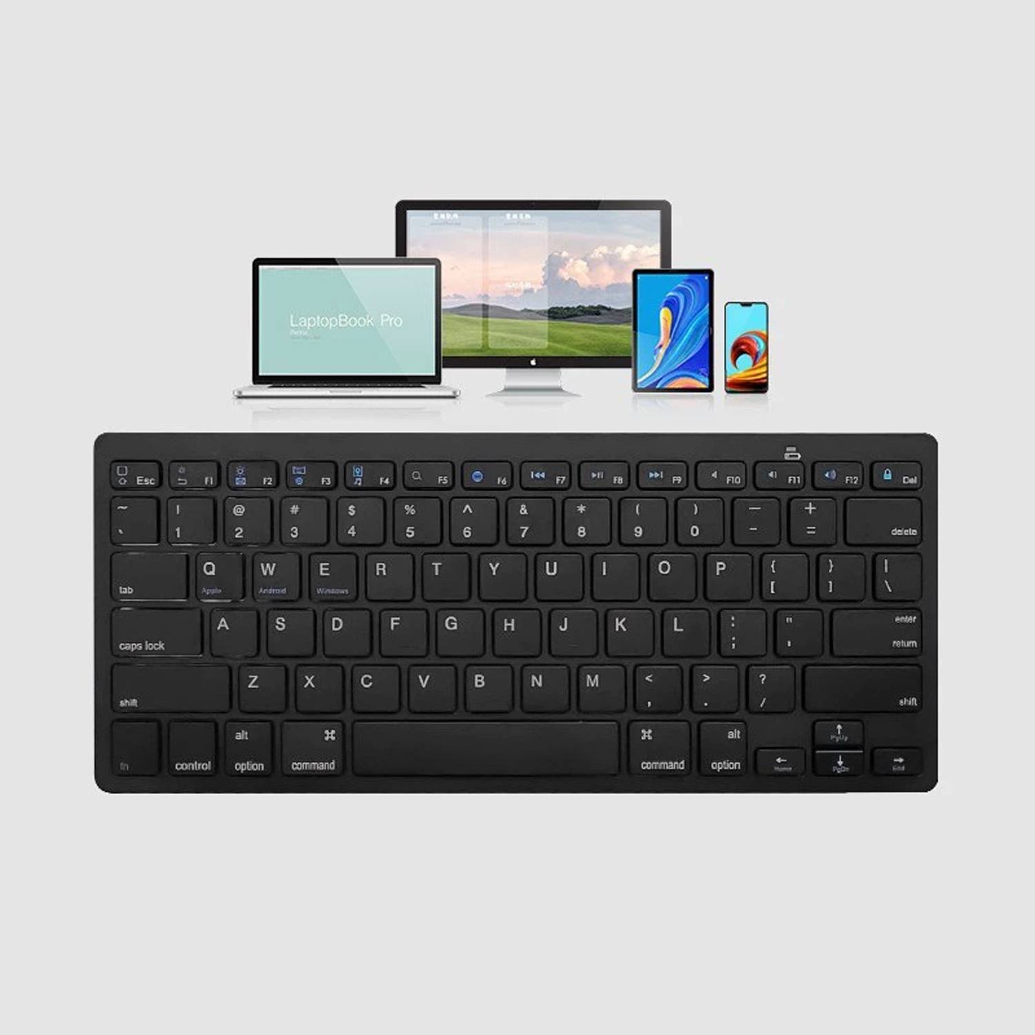 78-Key Slim Portable Bluetooth Keyboard 4