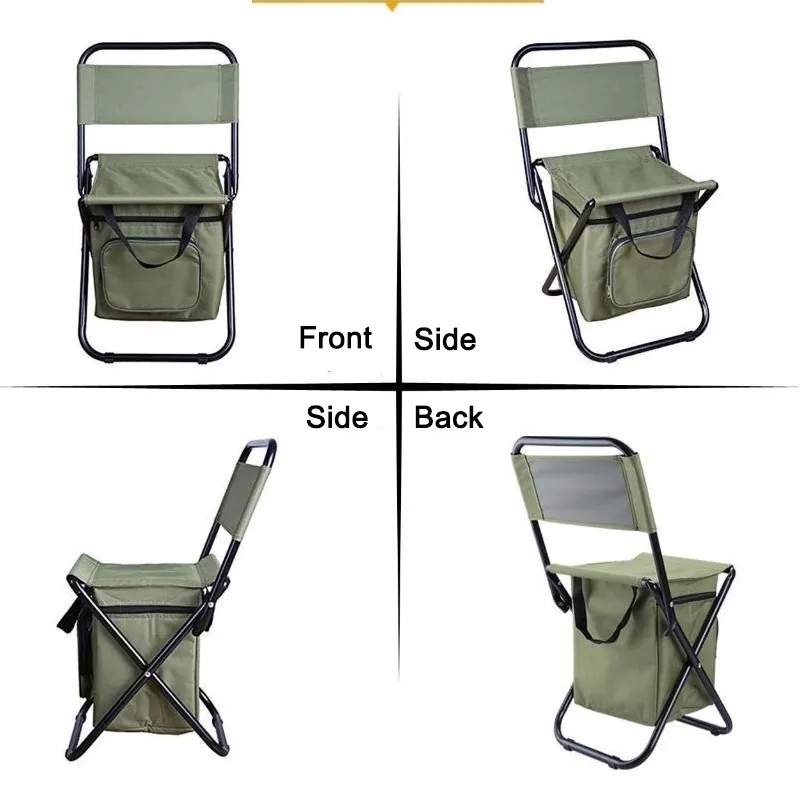 Foldable Camping Chair With Cooling Bag 6